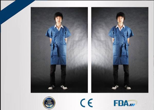 Tear Resistant Disposable Isolation Gown For Hospital / Laboratory / Food