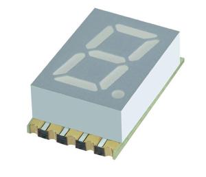 China Single 7-Segment SMD LED Display, CA Red 36 mcd RH DP 10mm factory