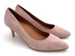Slip On Womens Pump Heels Leather Material With Stiletto Heel