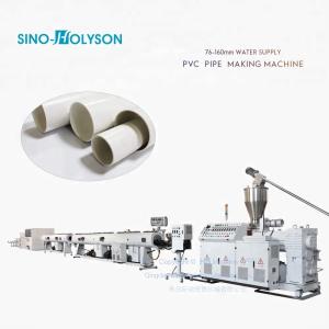 China Counter Rotating Conical Twin Screw Plastic PVC Pipe Extruder 380V 50HZ 3Ph factory