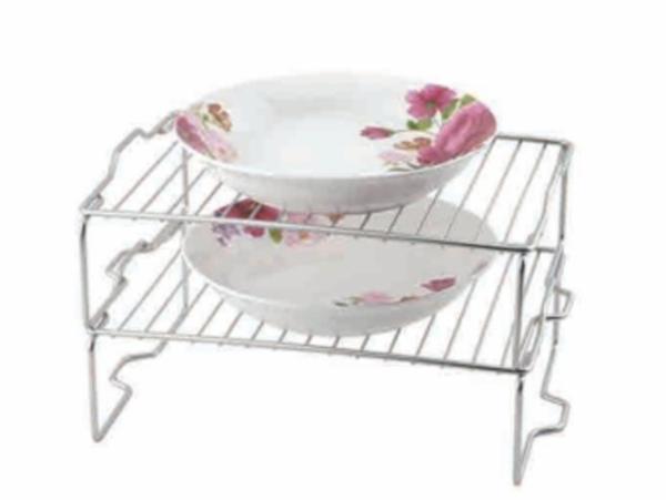Hot Sale Single-Layer Bowl Drain Rack Aluminum Kitchen Dish Drawer Bowl Rack