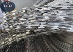 High Security Concertina Razor Barbed Wire Wire Easily Installed In Lawn