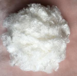 China Superfine Polyester Staple Fiber , Bright White Polyester Low Melt Fiber For Bonding factory