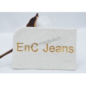 Hot Stomped OEKO PU Leather Jean Patches Girl Pattern