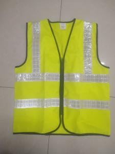 China PVC Reflective Safety Vest High Visibility Construction Safety Vest 120 Grams factory