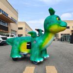 Customization Simulation Electric Walking Dinosaur Ride Remote Control For Kids