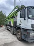 A 63-meter concrete pump truck of Zoomlion Heavy Industry installed with