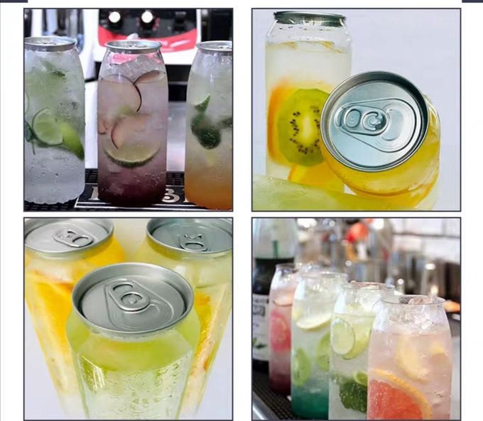 EOE 202# 52MM 300ml Clear Plastic Beverage Cans