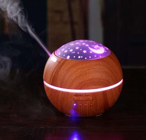 Essential Oil Diffuser 150ML Shadow Wood Grain Ultrasonic Aroma Diffuser
