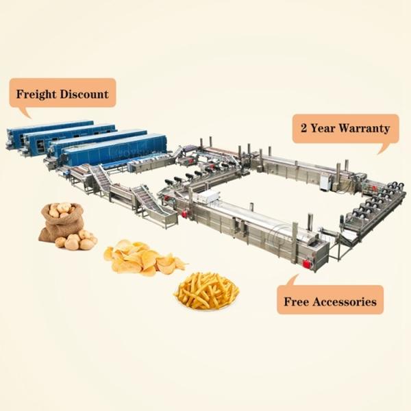 Advanced Automatic French Fries Production Line with 100kg 300kg 500kg 1000kg