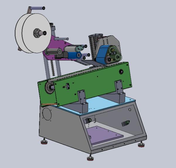 China YM405-High-Speed Automatic Horizontal Labeling Machine for Small Round Vials & Cylinders – 30-50 Bottles/Min with PLC Touch Screen factory
