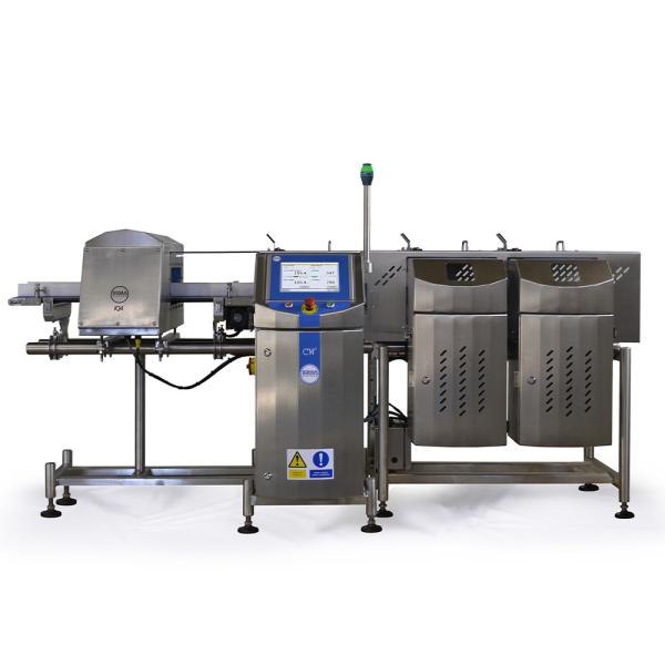 Loma checkweigher and metal detector combination unit