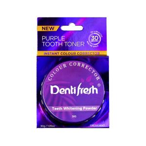 China New DentiFresh Purple Tooth Toner - Instant Colour Corrector Teeth Whitening Powder, 30G factory