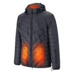 100% Down Heated Jacket Waterproof Thermal Puffer Jacket With Detachable Hood