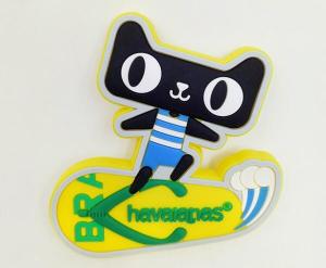 China Funny Cat Silicone Fridge Magnet,Multi Colored Fridge Magnet For Home Decoration factory