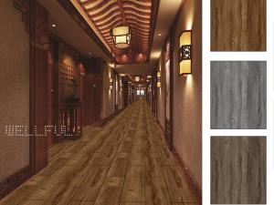 China Decorative PVC Vinyl Flooring Roll For SPC Interlock Floor factory