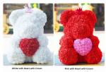 Wholesale High Quality Preserved Flower Rose Teddy Bear PE for Valentines Day
