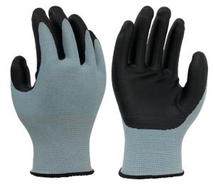 China Oil Resistant 13G Seamless Nitrile Gloves With Grip factory