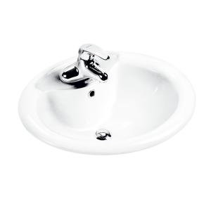 China White Glazed Under Counter Basin 585x470x220mm Sanitary Ware factory