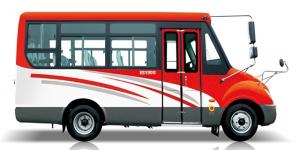 China 10-14 Seats Luxury Mini Bus With Automatic Transmission And Euro 4 Emission Standard factory