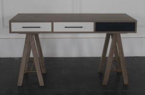 China Formica laminate 3-drawer solid wood writing desk for hotel bedroom furniture,hospitality casegoods factory