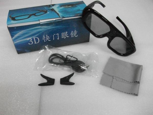 Adult / Kids Active 3D Glasses Plastic Eyewear For Home Theater , Rohs FCC