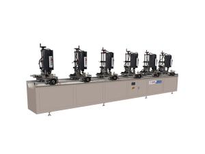 China Aluminum Window Door Machine Multi Head Aluminum Combination Drilling Machine factory