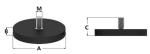Rubber Coated Neodymium Pot Magnet Grade Rubber Iron NdFeB and Composite