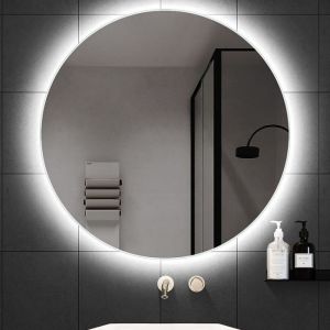 Copper Free Sensor Touch Mirror 5mm LED Backlit Bathroom Mirror Customized