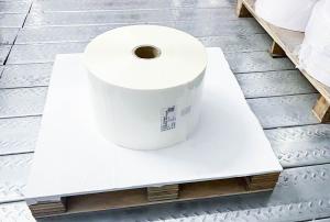 China Acrylic Adhesive Glue Milky PE Label Material Paper Roll Large Ordinary Sticky factory