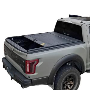 China Manual Pickup Truck Bed Aluminum Hard Retractable Tonneau Cover for Ford factory