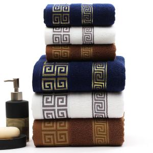 China House Pure Cotton Towel Set Luxury Hotel Embroidery Custom Thick Super Soft Bathroom Bath factory
