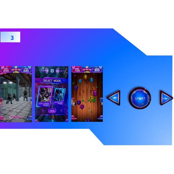 Gun Arcade Games Simulator 75 Inch Screen Arcade Machine Shooting Games
