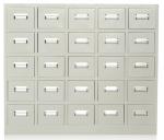 Antique Chinese Medicine Cabinet , Metal Pharmacy Cabinet 0.6-1.5mm Thickness