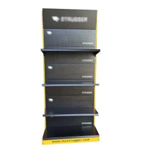 China Factory Custom Size Color Logo Single-sided Black Display Rack Exhibitionstall Shelves Shelving Books For Sale factory