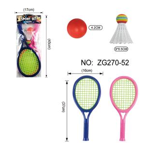 China Badminton And Tennis Play Set Play Game Toy With Easy To Grip Colorful Rackets educational toys factory