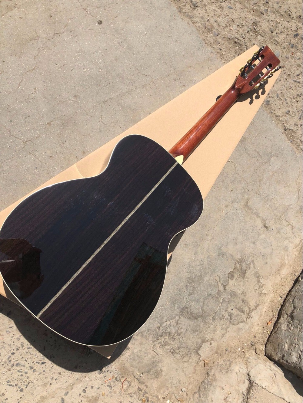 Ebony Fretboard OM body Signature Acoustic Electric Guitar (OM-G)