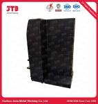 Metal Supermarket Gondola Shop Shelves Black Color
