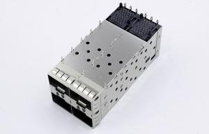 China SFP Cage Shielded EMI Tabs 2x2 Telecommunications Hardware TMSFPX22EXXX2 factory