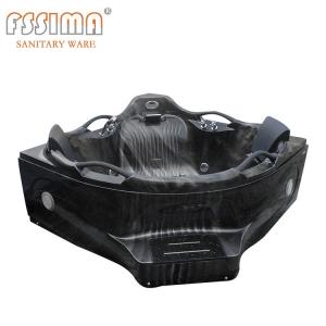 China Freestanding 60 Inch Air Jet Bathtubs Whirlpool 1560x800mm Radio Function factory