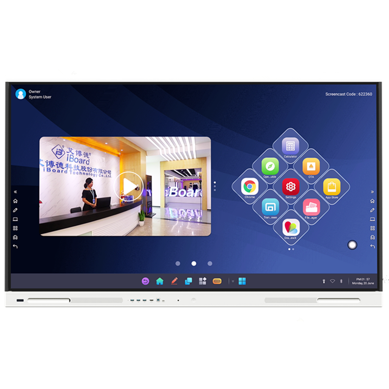 98 Inch Interactive Flat Panel 65/75/ 86 Inch 4K Multi Touch Screen Monitors