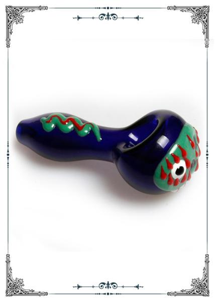 Tobacco Pocket Glass Smoking Pipe Grimace Glass spoon Hand Pipe