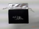 BRC 12.5cm Jewelry Drawstring Pouch Mini Small Black Velvet Bags RoHS Custom