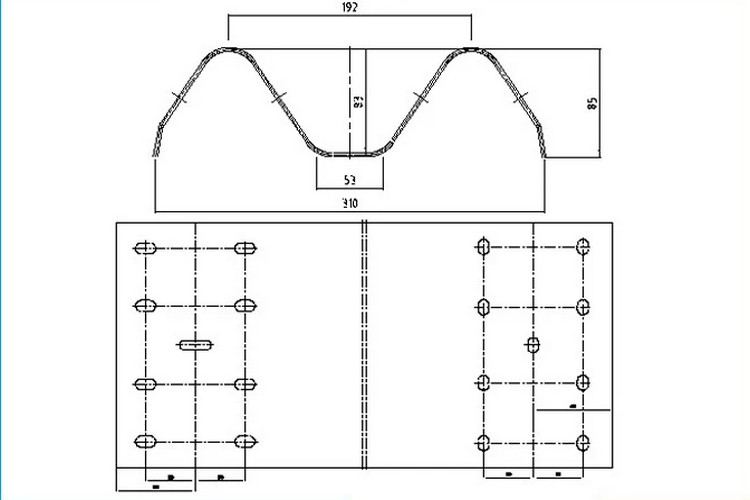Passive Barrier 10m/Min Highway Guardrail Roll Forming Machine