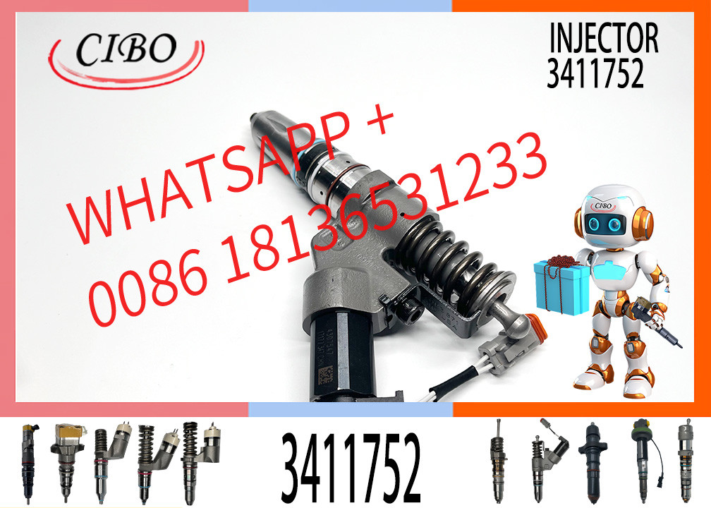 Fuel Injector Compatible for Cummins Engine M11 ISM Replacement 3411752 3087557 3084589