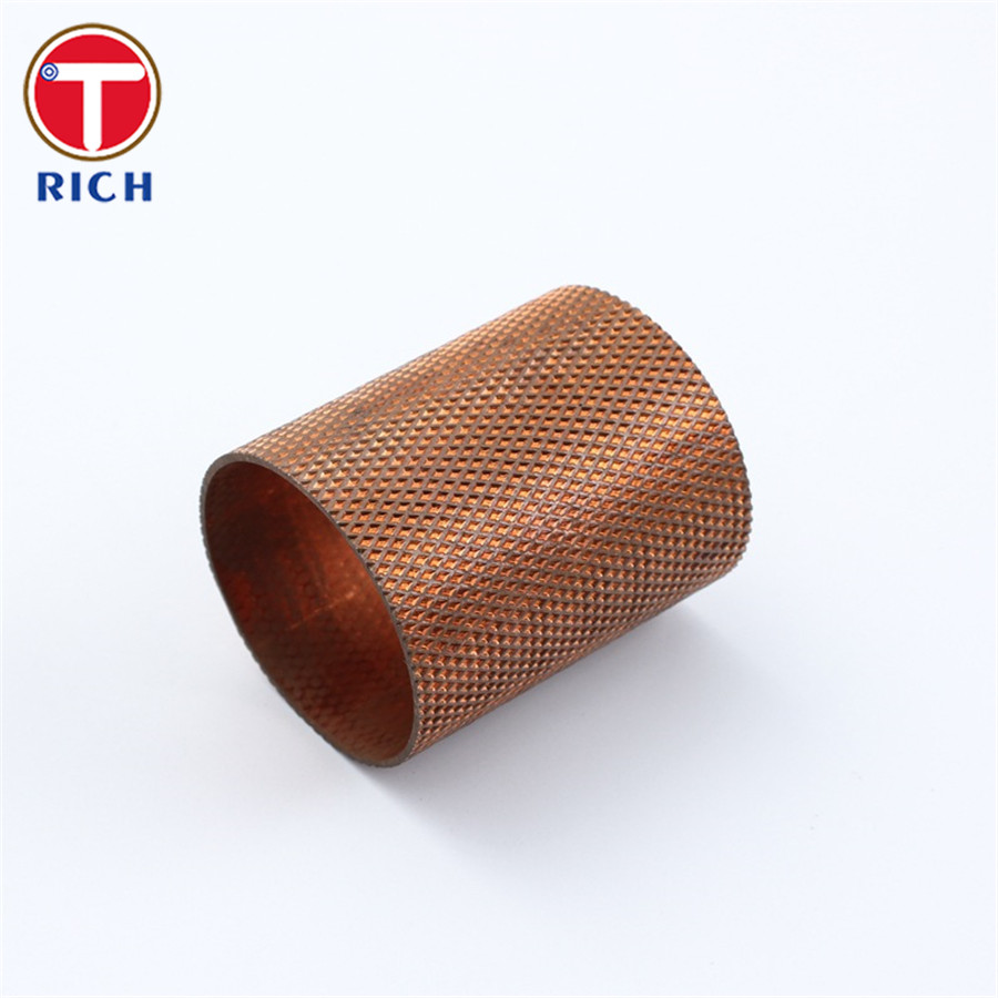 External Thread Brass Copper Tube For Air Conditioning Refrigeration Heat Exchangers