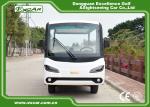 White Electric Sightseeing Cart For 14 Person 4500 * 1500 * 200 MM