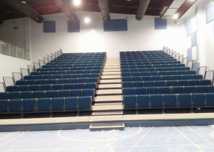 China Conference Center Tiered Seating Systems / Semi Automatic Foldable Bleacher Seats factory