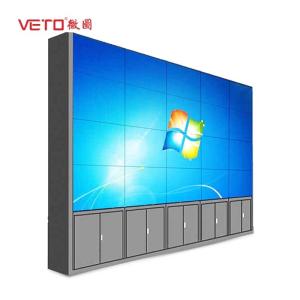 China 4x4 Commercial LCD Advertising Display 49 Inch Seamless 4K 6ms Responding Time factory