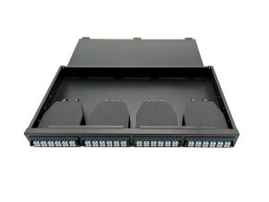 China 1U Rack Mount MTP MPO Patch Panel 19 inch ODF 96 Fiber Optic MPO LC Cable factory